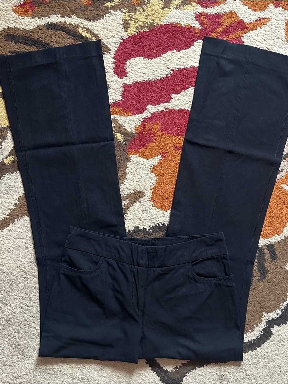 Vintage Patrizia Pepe Black Flared Pants | Size IT 42